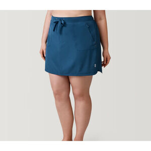 Free Country Beach Beyond Skort Sz 3X Slate Blue Stretch Tennis Workout Outdoors